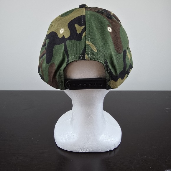 Vintage Honda Camo Fourtrax  Promo Camouflage Snapback Hat‎ 1990s Quad Nice - Picture 4 of 9
